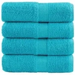 vidaXL Premium-G&auml;stet&uuml;cher SOLUND 4 Stk. T&uuml;rkis 30x50 cm 600 g/m2
