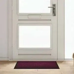 vidaXL Fu&szlig;matte Bordeaux 80 x 60 x 1,2 cm Teddystoff