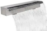 vidaXL Pool-Wasserfall Font&auml;ne Rechteckig Edelstahl 60 cm