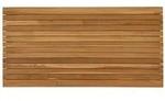 vidaXL Tischplatte 110 x 55 x 3,5 cm Rechtwinklig Massives Teakholz