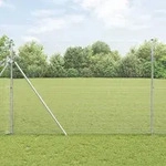 vidaXL Zaunpfosten Set 2er Set Verzinkter Stahl 10 x 1,5 m Langlebig