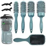 Haar-Rundb&uuml;rste Set F&ouml;hnen Gl&auml;tten Salon Styling Keramik Antistatische