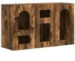 vidaXL Sideboard Ger&auml;ucherte Eiche 100 x 35 x 59 cm Holzwerkstoff