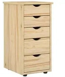 vidaXL Schrank Braun 34 x 39 x 61,5 cm Massivholz Kiefer