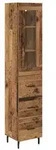 vidaXL Highboard Altholz 34,5 x 34 x 180 cm Holzwerkstoff
