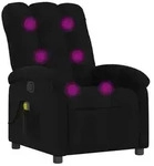 vidaXL Massage-Relaxsessel, schwarzer Stoff