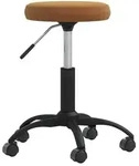 vidaXL Massagehocker Samt Braun
