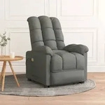 vidaXL Massagesessel Dunkelgrau Stoff