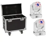EUROLITE Set 2x LED TMH-H90 Hybrid Moving-Head Spot/Wash COB ws + Case