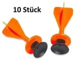 Bestsaller 4209 - Sicherheits-Saugnapf-Darts orange, f&uuml;r HOLZ-Armbr&uuml;ste, 10er...