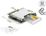 64363 - Delock Adapter M.2 Key M Stecker zu CFexpress Typ A Slot