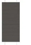 vidaXL Plissee Schwarz 90x200 cm Stoffbreite 89,4 cm Polyester