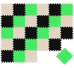 27 Teile Baby Kinder Puzzlematte ab Null - 30x30 Puzzle Spielmatte Krabbelmatte