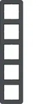 Hager Rahmen 5fach C.1 anthrazit WAD7500AT