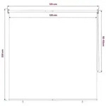 vidaXL Au&szlig;enrollo 90% UV-Block Braun 120 x 230 cm HDPE