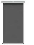 vidaXL Balkon Seitenmarkise 100% Polyester Eisen Stahl