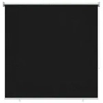 vidaXL Au&szlig;enrollo 90% UV-Block Schwarz 140 x 140 cm HDPE