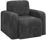 vidaXL Sessel Dunkelgrau Cord