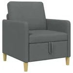 vidaXL Sofa mit Stauraum Dunkelgrau 72 x 78 x 87 cm Polyester