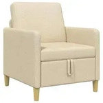 vidaXL Sofa mit Stauraum Creme 72 x 78 x 87 cm Polyester