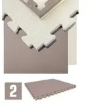 2,5cm dicke Fitnessmatte 2er Set 90x90cm Bodenschutzmatte Gym Matte Puzzlematte