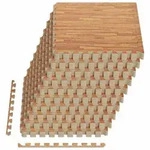 vidaXL Fu&szlig;matten 50 pcs Holz 18 m2 EVA-Schaum