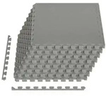 vidaXL Fu&szlig;matten 24 pcs Grau 8,64 m2 EVA-Schaum