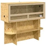 vidaXL Terrarium Braun 100 x 40 x 90 cm OSB