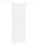 vidaXL Schiebet&uuml;r Wei&szlig; 83 x 202 cm Massives Kiefernholz