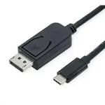 ROLINE USB Typ C - DisplayPort Adapterkabel, v1.4, ST/ST, 1 m Adapter, Terminatoren,