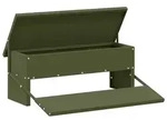vidaXL H&uuml;hnertretfeeder Olive Gr&uuml;n 48,5 x 39,5 x 19 cm
