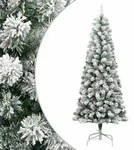 vidaXL K&uuml;nstlicher Weihnachtsbaum Klappbar Beschneit 240 cm