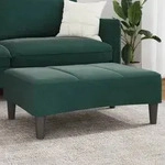 vidaXL Fu&szlig;hocker Dunkelgr&uuml;n 77x55x31 cm Samt