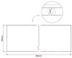 vidaXL Balkon Sichtschutz 150 x 500 cm Stoff mit PU-Beschichtung