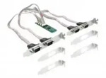 Delock Serieller Adapter - M.2 2280 Low-Profile - RS-232 x 4