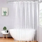 Duschvorhang 240x200cm Transparent Magnete Antischimmel Wasserdicht