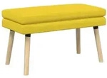 vidaXL Doppellagige Bank Helles Gelb 80 x 40 x 47 cm Stoff
