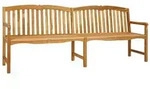 vidaXL Handgefertigte Rosenbank Natur 228 x 61 x 94,5 cm