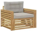 vidaXL Outdoor-Sofa Polyester Wei&szlig;
