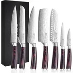 XL Premium Messerset 7-teilig Profi Kochmesser K&uuml;chenmesser
