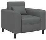 vidaXL Sessel Dunkelgrau Stoff