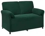 vidaXL 2-Sitzer Sofa Dunkelgr&uuml;n 138 x 83 x 95 cm Samt