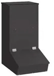 vidaXL Schweinfutterspender Schwarz 55 x 38 x 76 cm