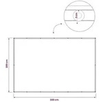 vidaXL Balkon Sichtschutz 200 x 300 cm Stoff mit PU-Beschichtung