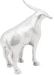 vidaXL Skulptur Stier Silbern 20x17x23 cm Aluminium