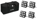 EUROLITE Set 4x LED Party Panel RGB+UV + Soft-Bag