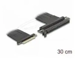 Delock Riser Karte PCI Express 3.0 x8 Stecker zu x16 Slot mit Kabel 30 cm