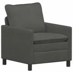 vidaXL Sofa Dunkelgrau 76 x 81 x 87,5 cm Stoff