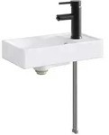 vidaXL Waschbecken f&uuml;rs Badezimmer Matt Schwarz 40,5 x 22,5 x 11,5 cm