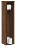 vidaXL Badezimmerschrank mit Rollenhalter Braune Eiche 20,5x20x90 cm